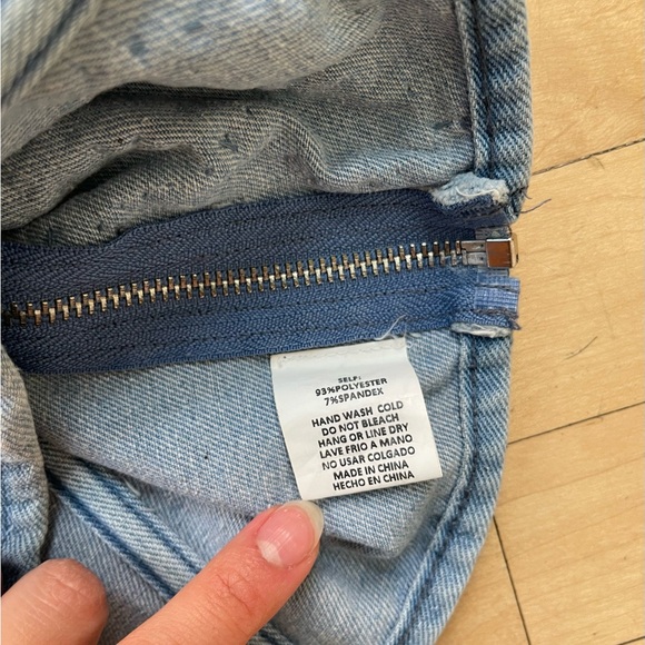 Denim Rhinestone Embellished Crop Top - Picture 6 of 9